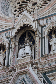 A facade detail from the Duomo