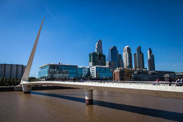 The "Woman's Bridge," by architect Calatrava, Buenos Aires, Argentina
