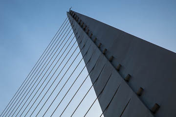 The "Woman's Bridge," by architect Calatrava, Buenos Aires, Argentina