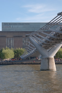 Millenium Bridge, from the Thames