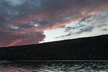 sunset colors, Acadia National Park, Maine